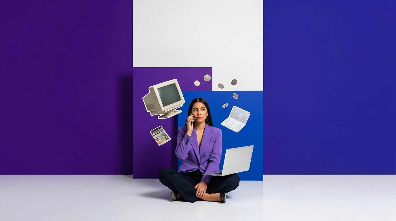 Fotografia editorial sobre inteligencia artificial en la banca latinoamericana, con Nubank liderando el ranking regional